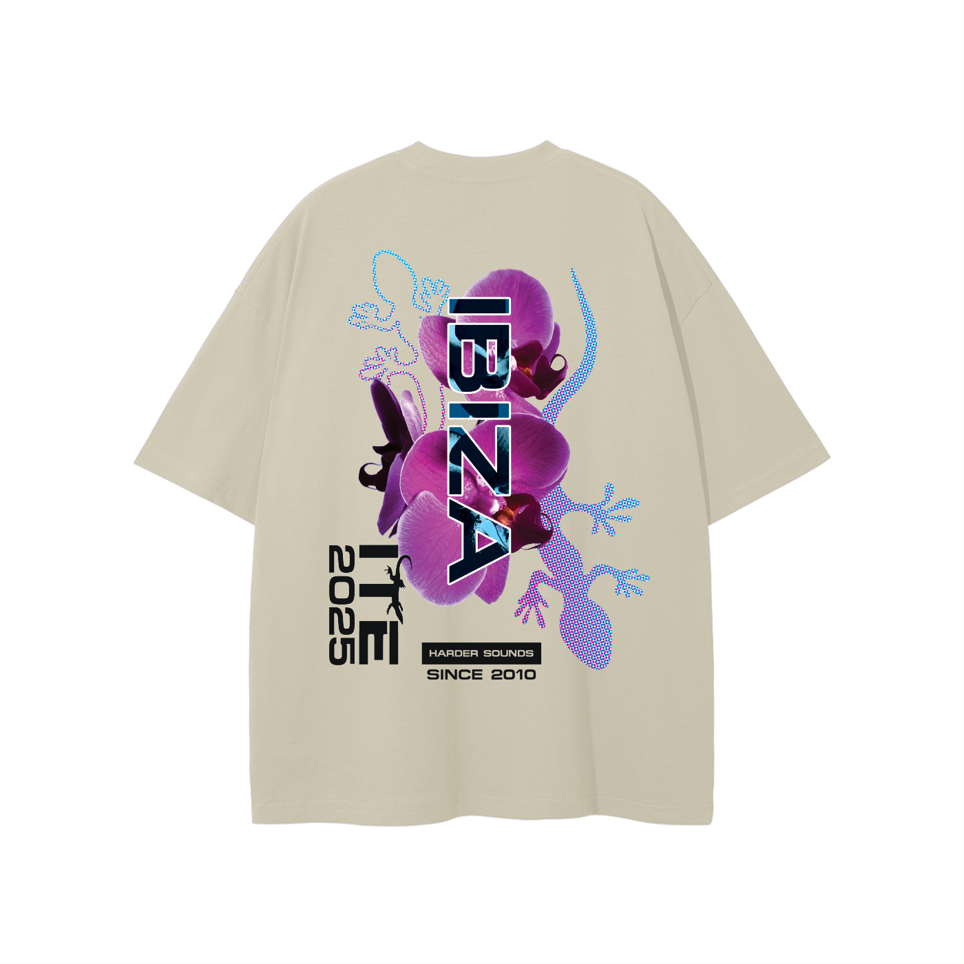 SALE! Bringthenoise// ITE Exclusive Ibiza Oversize Unisex T-Shirt - Black Text On Light (Choice of Colours)