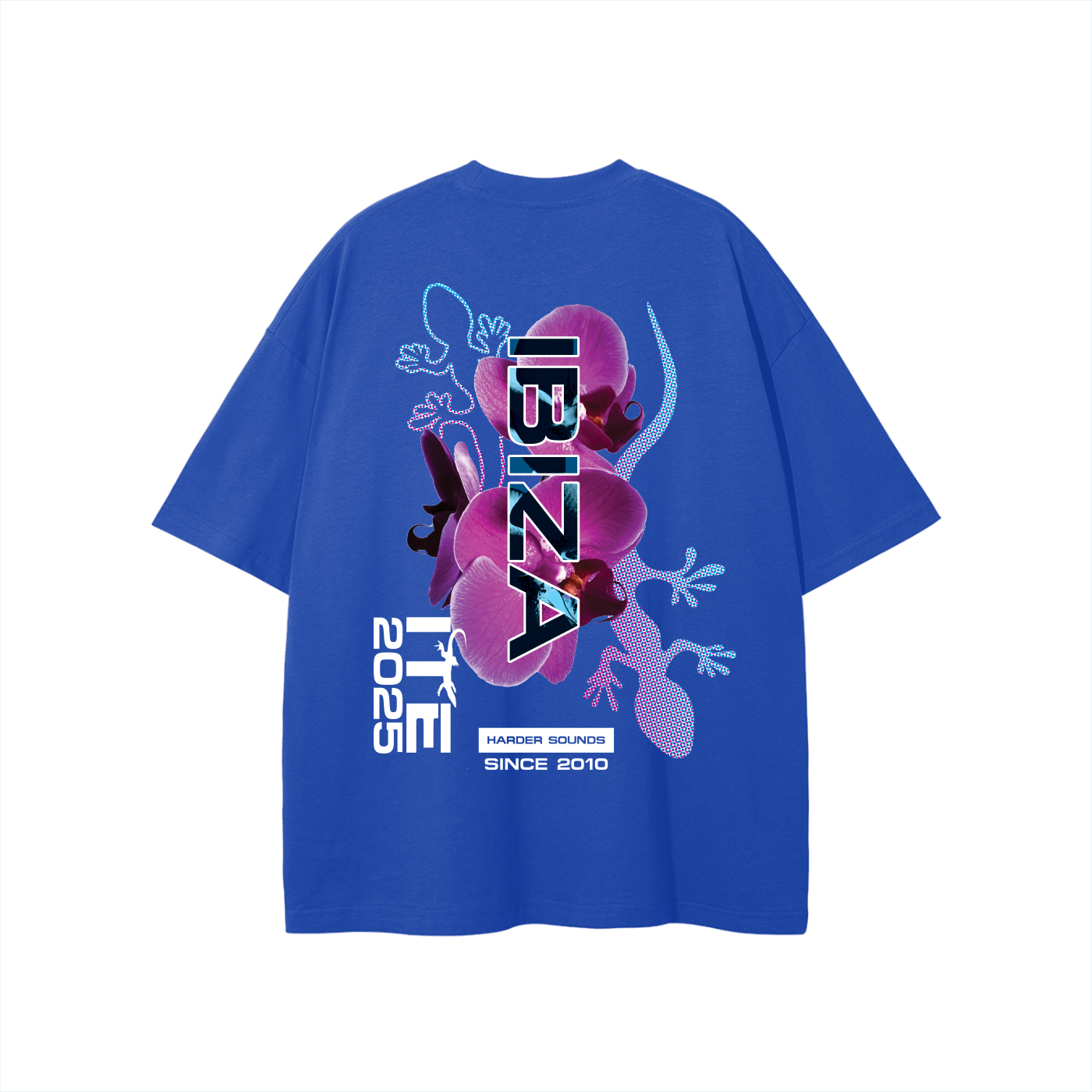 SALE! Bringthenoise// ITE Exclusive Ibiza Oversize Unisex T-Shirt - White Text On Dark (Choice of Colours)