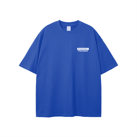 Bringthenoise// ITE Exclusive Ibiza Oversize Unisex T-Shirt - Blue