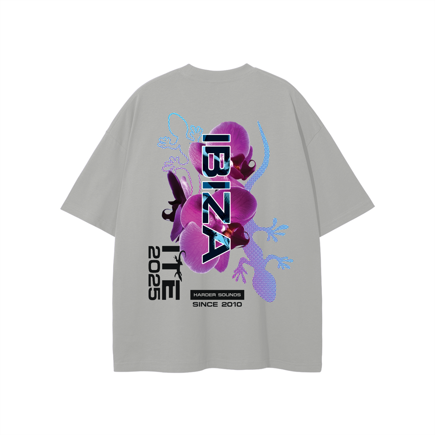 SALE! Bringthenoise// ITE Exclusive Ibiza Oversize Unisex T-Shirt - Black Text On Light (Choice of Colours)