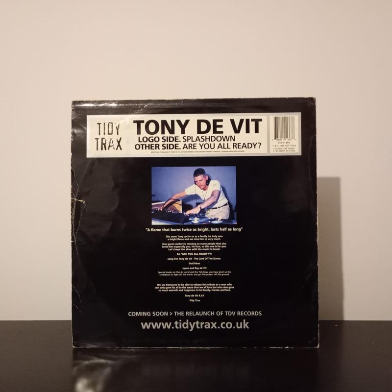 Tony De Vit - Splashdown / Are You All Ready | Tidy Trax (VG+)