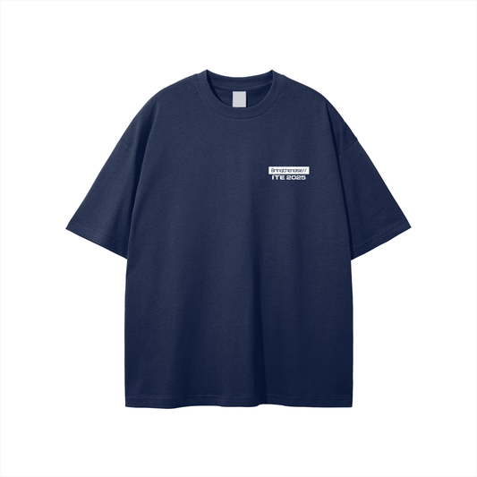 Bringthenoise// ITE Exclusive Ibiza Oversize Unisex T-Shirt - Navy Blue
