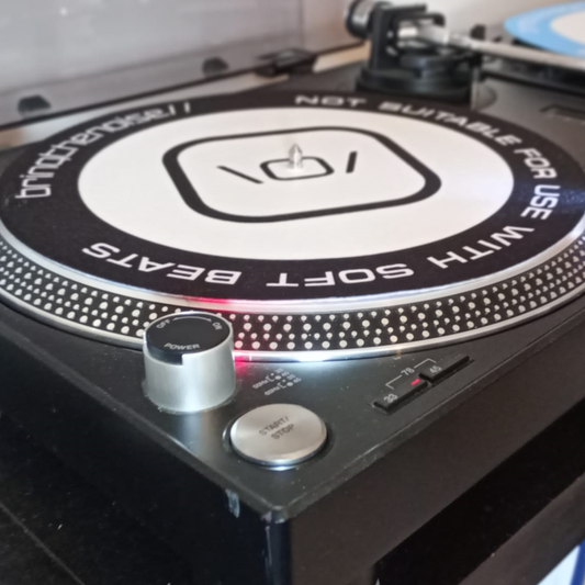 Not Suitable For Use With Soft Beats Slipmats - Jet Black - Pair