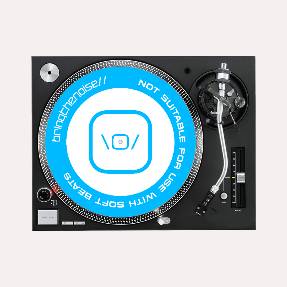 Not Suitable For Use With Soft Beats Slipmats - Vivid Sky Blue - Pair