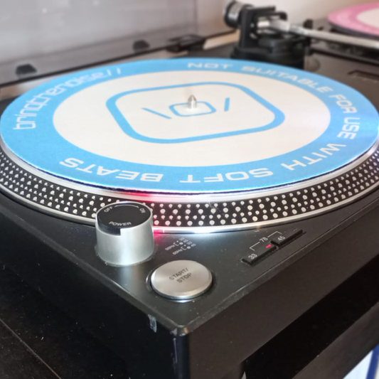 Not Suitable For Use With Soft Beats Slipmats - Vivid Sky Blue - Pair