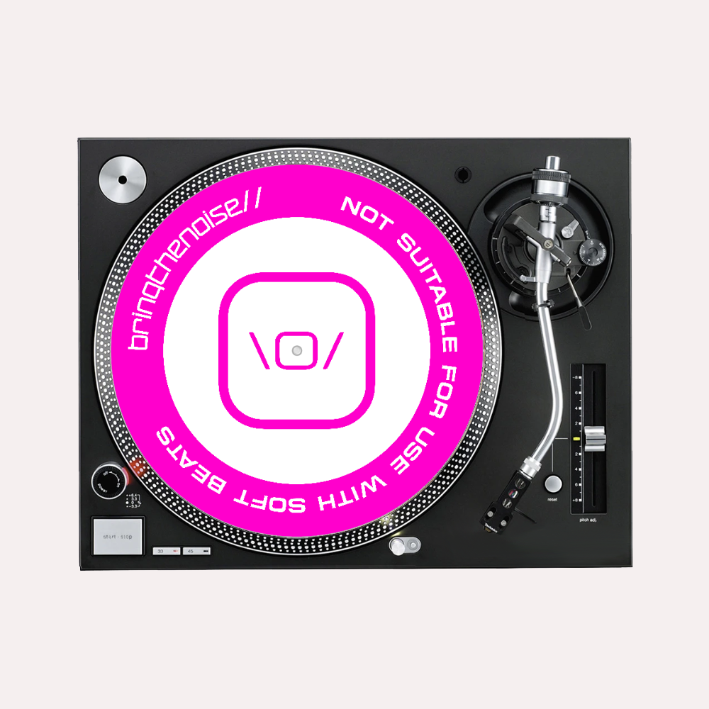 Not Suitable For Use With Soft Beats Slipmats - Fuchsia Pink - Pair