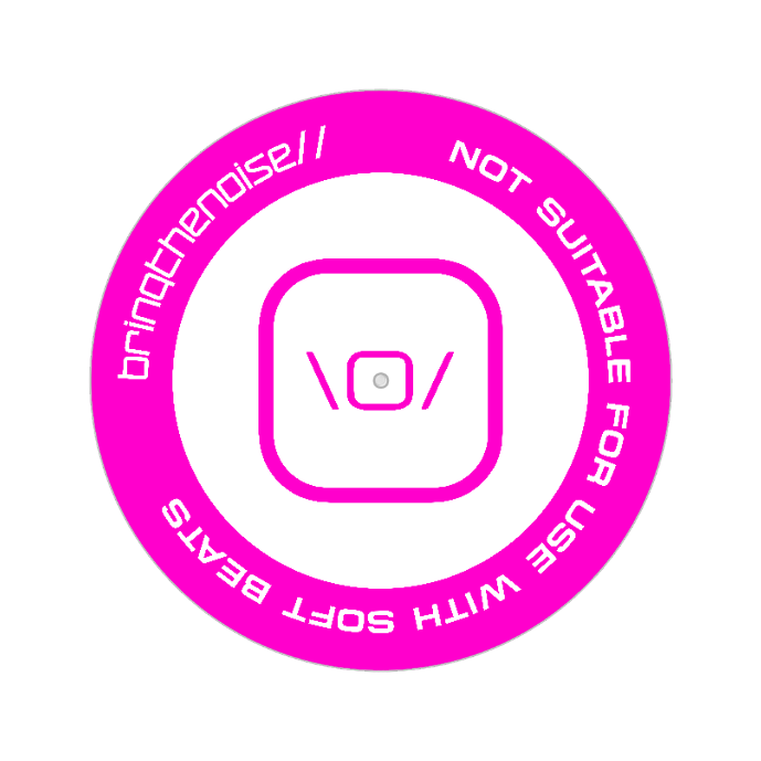Not Suitable For Use With Soft Beats Slipmats - Fuchsia Pink - Pair
