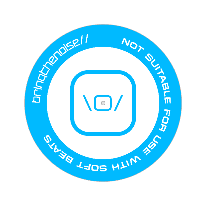 Not Suitable For Use With Soft Beats Slipmats - Vivid Sky Blue - Pair