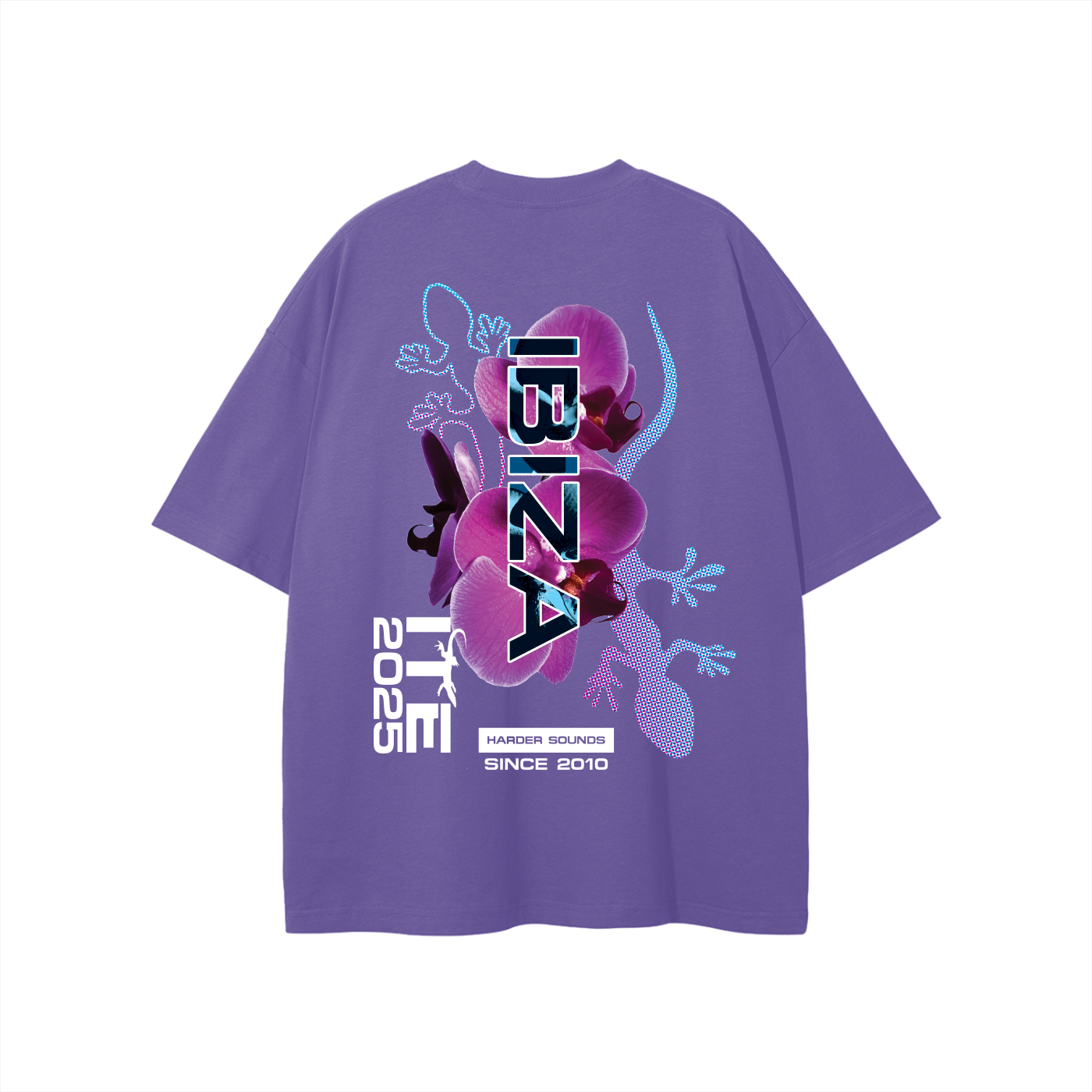 SALE! Bringthenoise// ITE Exclusive Ibiza Oversize Unisex T-Shirt - White Text On Dark (Choice of Colours)