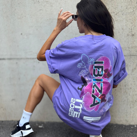 SALE! Bringthenoise// ITE Exclusive Ibiza Oversize Unisex T-Shirt - White Text On Dark (Choice of Colours)