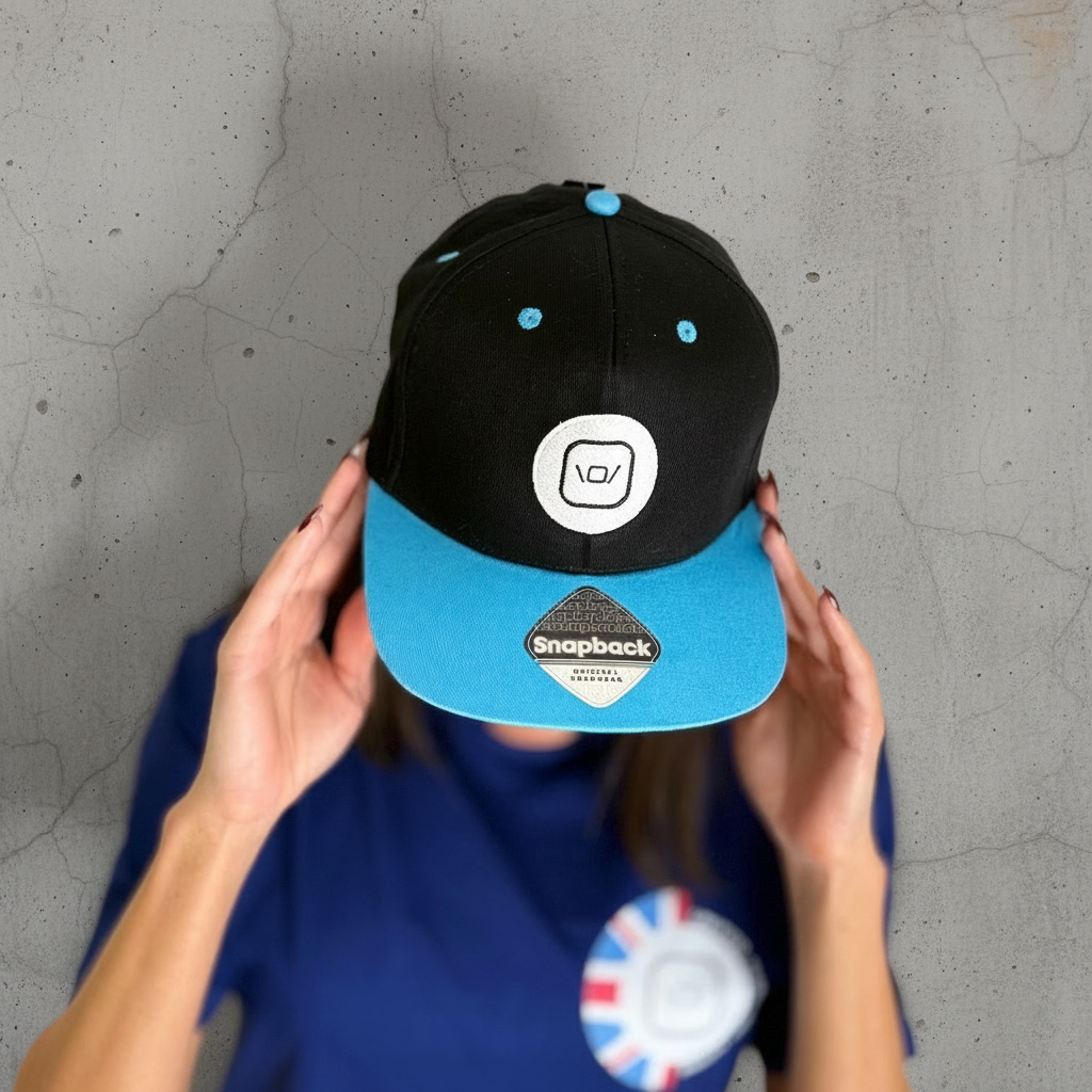 NEW! I Classic Icon Two-Tone Rapper Cap - Black & Blue