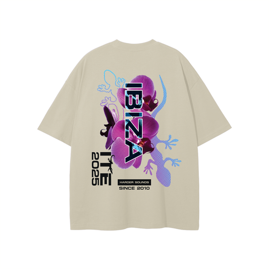 Bringthenoise// ITE Exclusive Ibiza Oversize Unisex T-Shirt - Ivory MADE TO ORDER