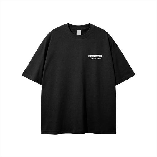 Bringthenoise// ITE Exclusive Ibiza Oversize Unisex T-Shirt - Black MADE TO ORDER