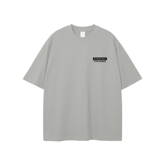 Bringthenoise// ITE Exclusive Ibiza Oversize Unisex T-Shirt - Grey MADE TO ORDER