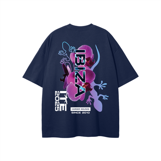 Bringthenoise// ITE Exclusive Ibiza Oversize Unisex T-Shirt - Navy Blue MADE TO ORDER