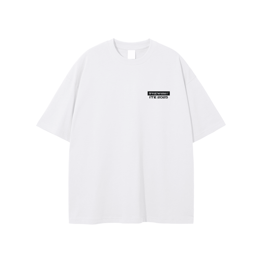 Bringthenoise// ITE Exclusive Ibiza Oversize Unisex T-Shirt - White MADE TO ORDER